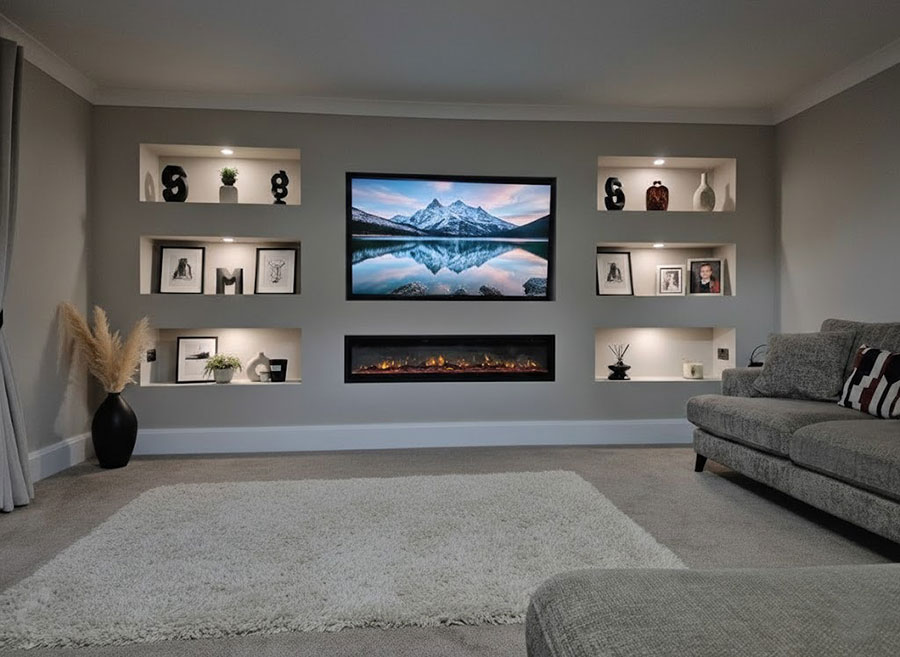 Dry wall tv unit West Palm Peach