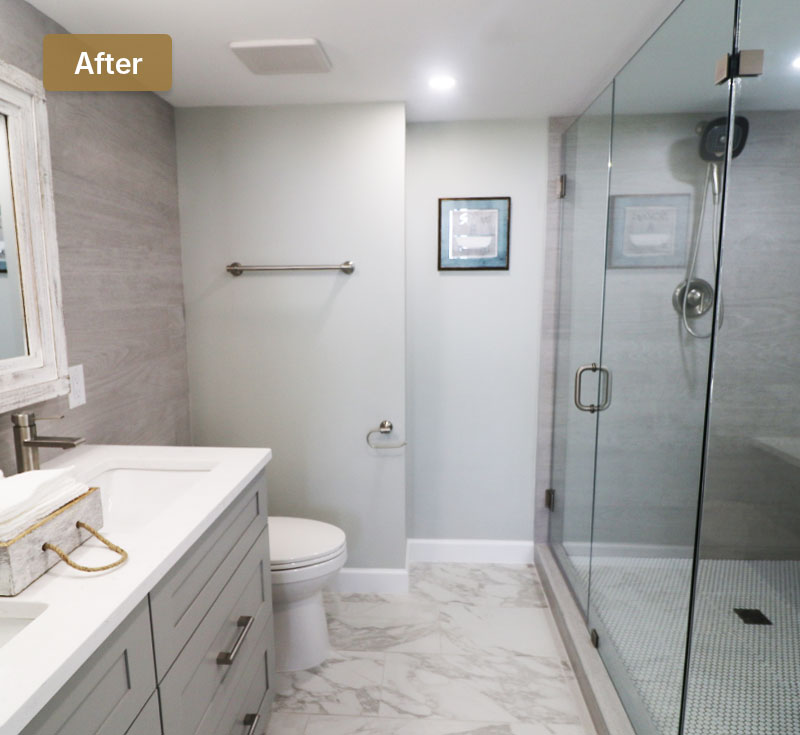 After bathroom remodeling After bathroom remodeling