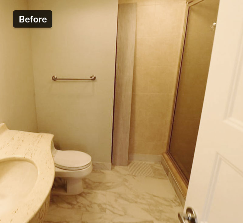Before bathroom remodeling Before bathroom remodeling